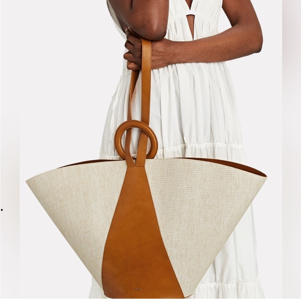 CULT GAIA ROKSANA LARGE TOTE Basket Bag 100% Rattan